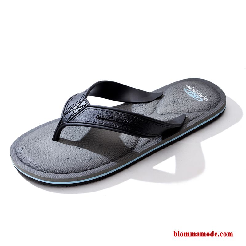 Flip Flops Glidskydds Mode Sommar Stranden Tofflor Trend Casual Herr Röd