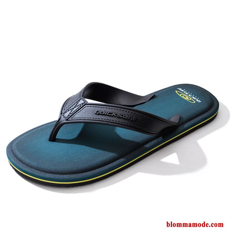 Flip Flops Glidskydds Mode Sommar Stranden Tofflor Trend Casual Herr Röd