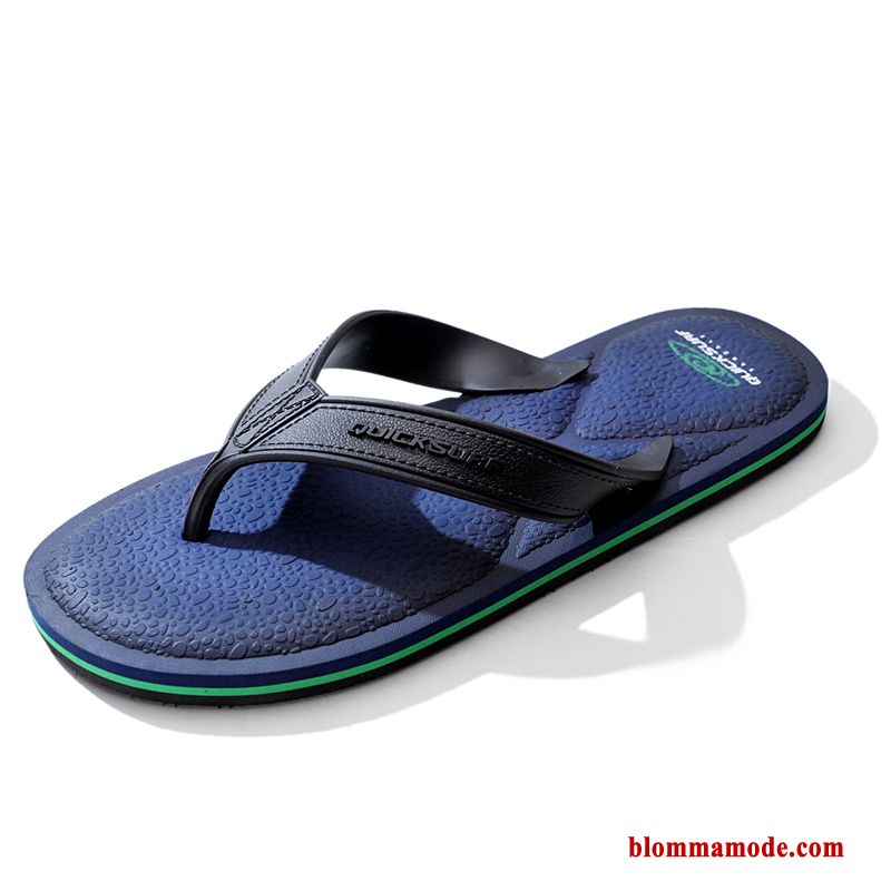 Flip Flops Glidskydds Mode Sommar Stranden Tofflor Trend Casual Herr Röd