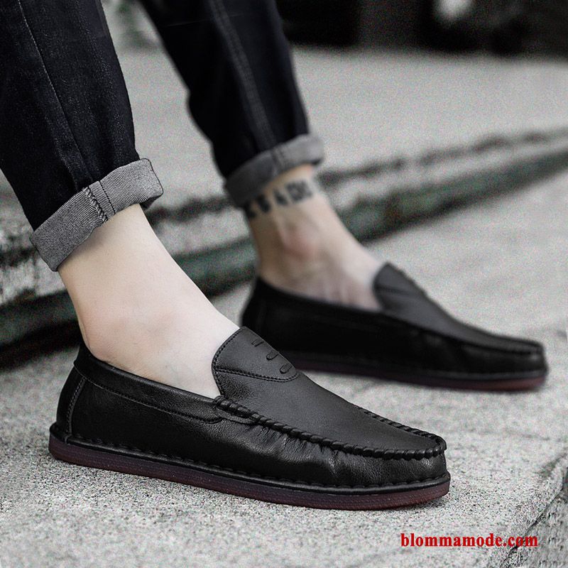 Loafers Brun Sommar Herr 2019 British Läderskor Slip On Loafer