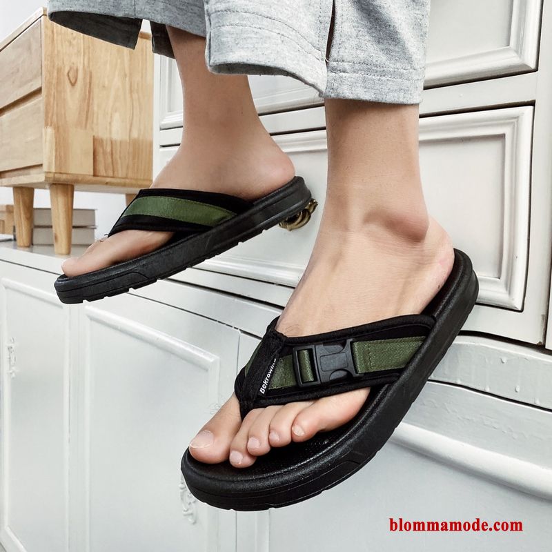 Personlighet Tofflor Glidskydds Trend Flip Flops Stranden Utomhus Ytterkläder Herr Röd