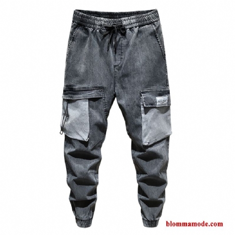 Cargo Byxor Trend Med Fickor Jeans Lösa Casual Sommar Harlan Herr