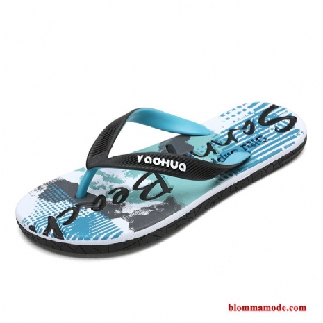 Trend Flip Flops Sandaler Tofflor Sommar Herr Stranden Skor Blå